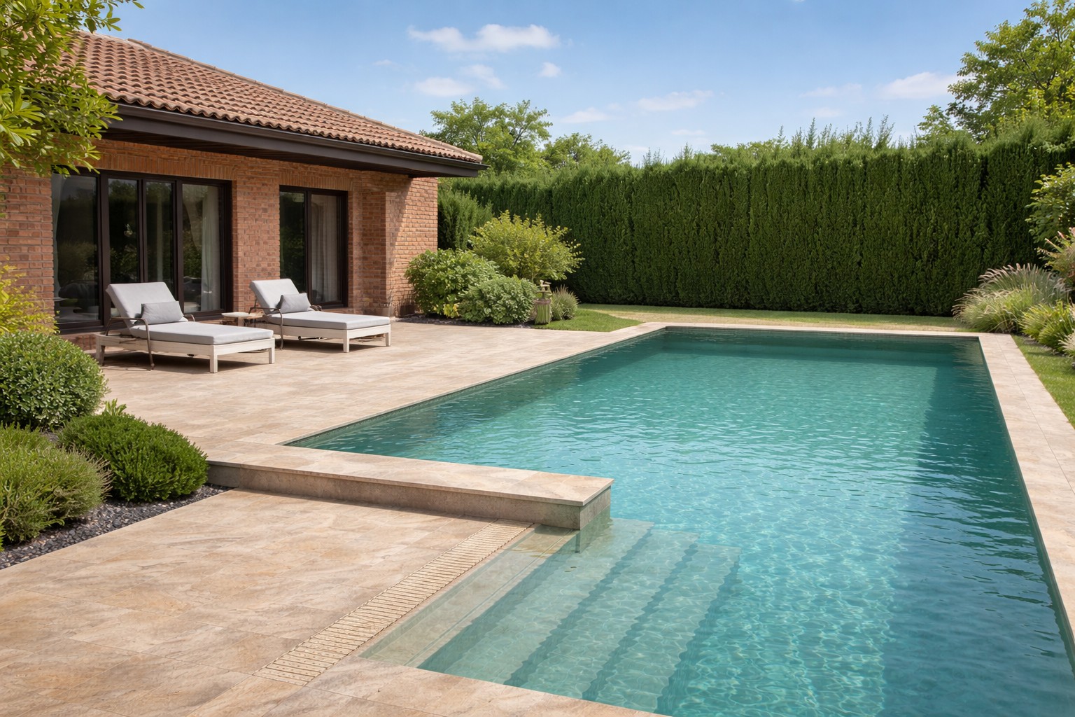 La solución perfecta en diseño y durabilidad

En los últimos años, los sistemas de gres porcelánico para piscinas se han convertido en una de las opciones más demandadas tanto en proyectos residenciales como en instalaciones de uso público. Su combinación de estética, resistencia y fácil mantenimiento los posiciona como una alternativa superior frente a otros materiales tradicionales.

En Esil de Alba apostamos por soluciones innovadoras que elevan el diseño de los espacios exteriores sin comprometer la funcionalidad. A continuación, te contamos por qué el gres porcelánico es la mejor elección para tu piscina.